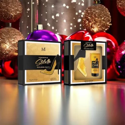 Set Stiletto Golden Days, Femei, Parfum 50 ml+ Lotiune de corp 50 ml - Montage Brands